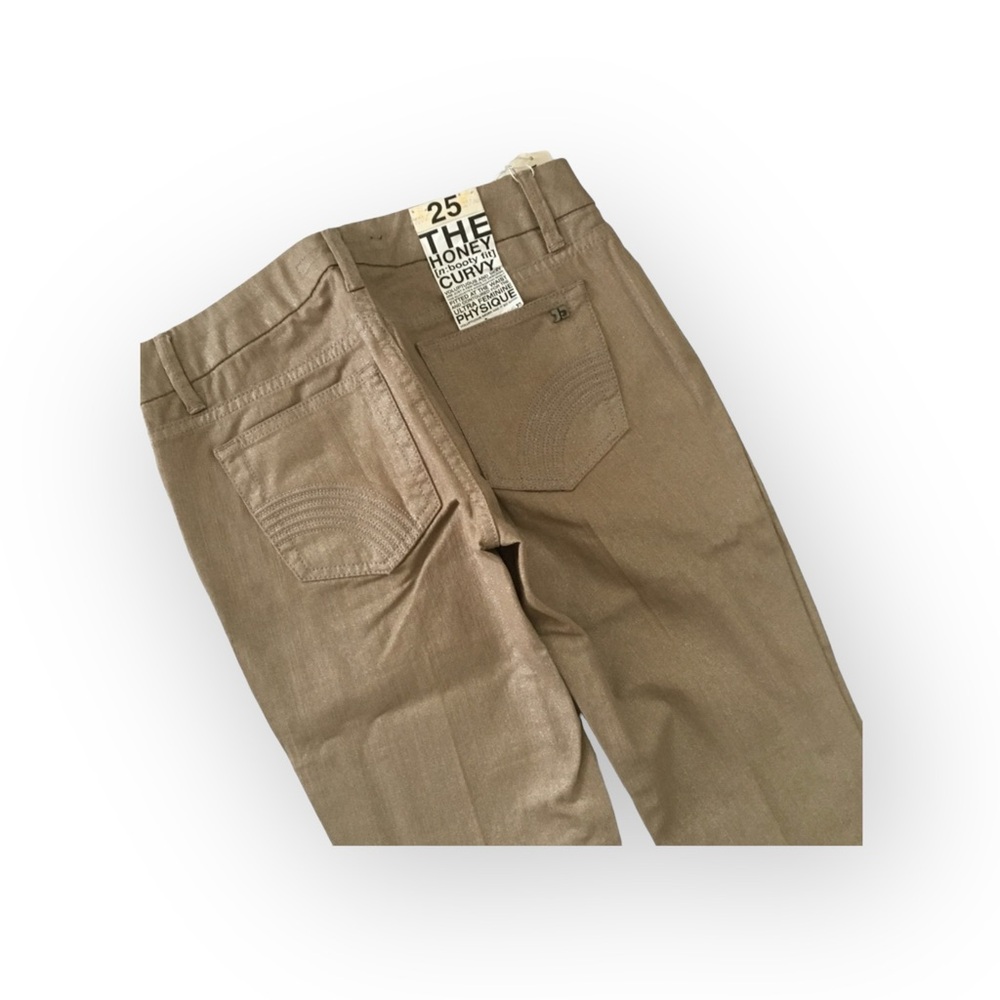new Joe's Jeans ㋛ The Sparkle Honey Curvy Skinny Jean ㋛ Gold Bronze Shimmer ㋛ 25 - Picture 6 of 16